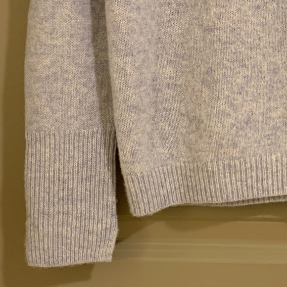 Brochu Walker Wool Cashmere Blend Split Neck Pullover Sweater Size XS Blue - Picture 8 of 12